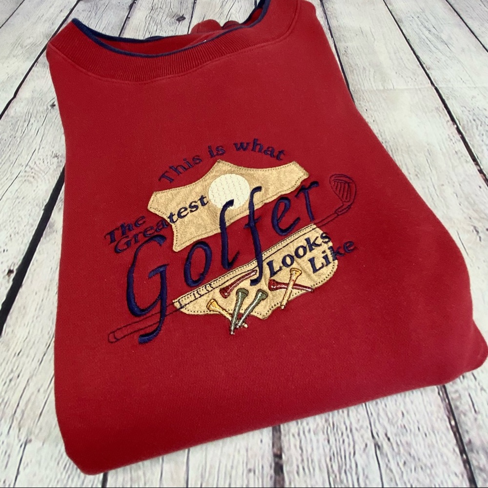 M & C SPORT This Is What The Greatest Golfer Looks Like L/S Sweatshirt